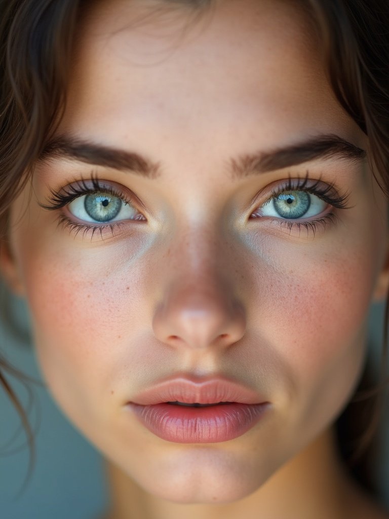 Beautiful Eyes with Colored Contact Lenses